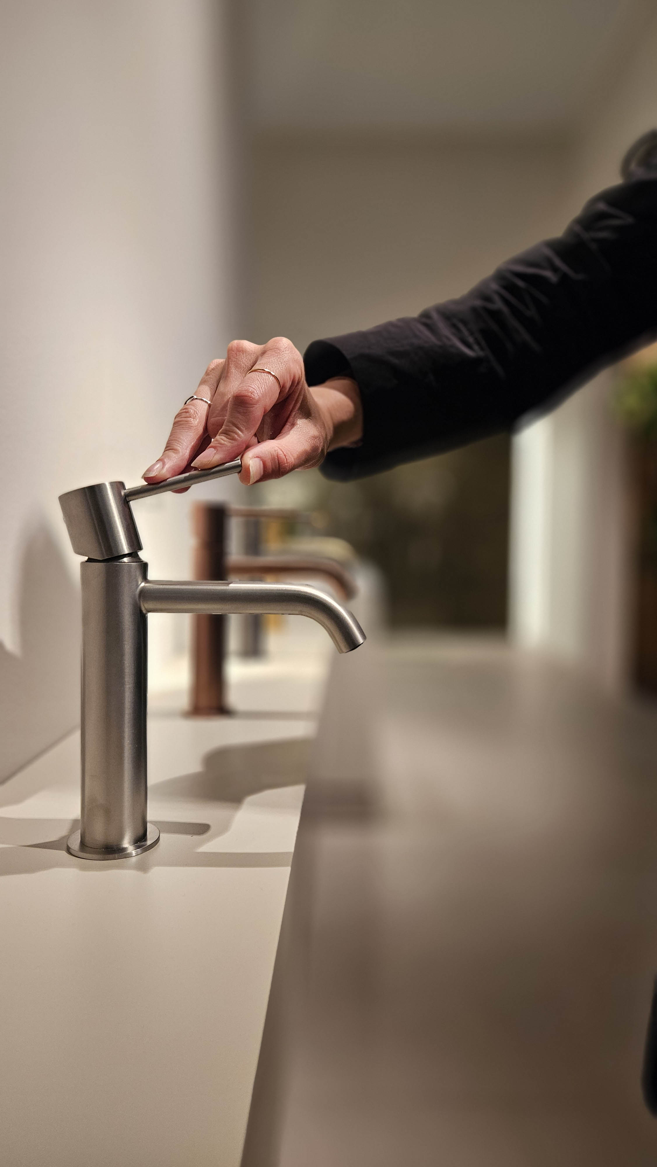 Bathroom faucet detail